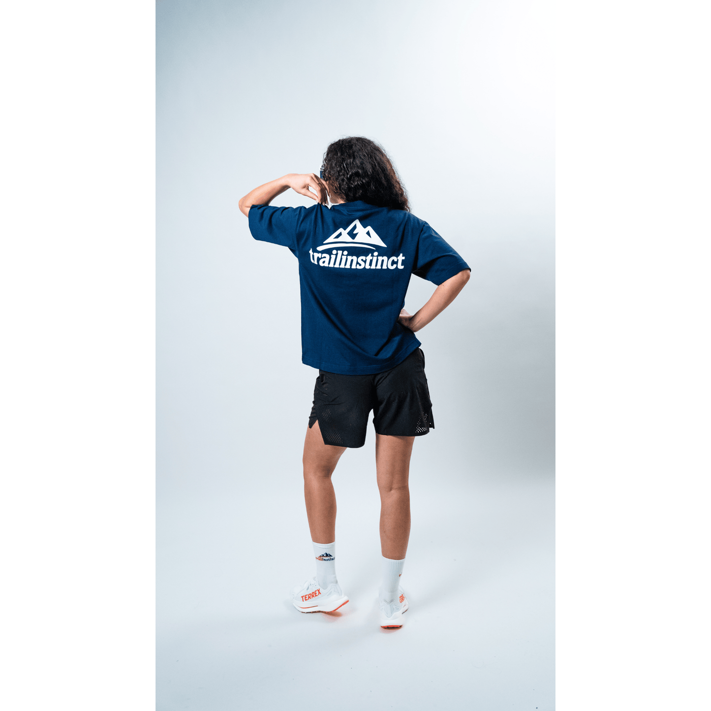 signature back tee JP blue