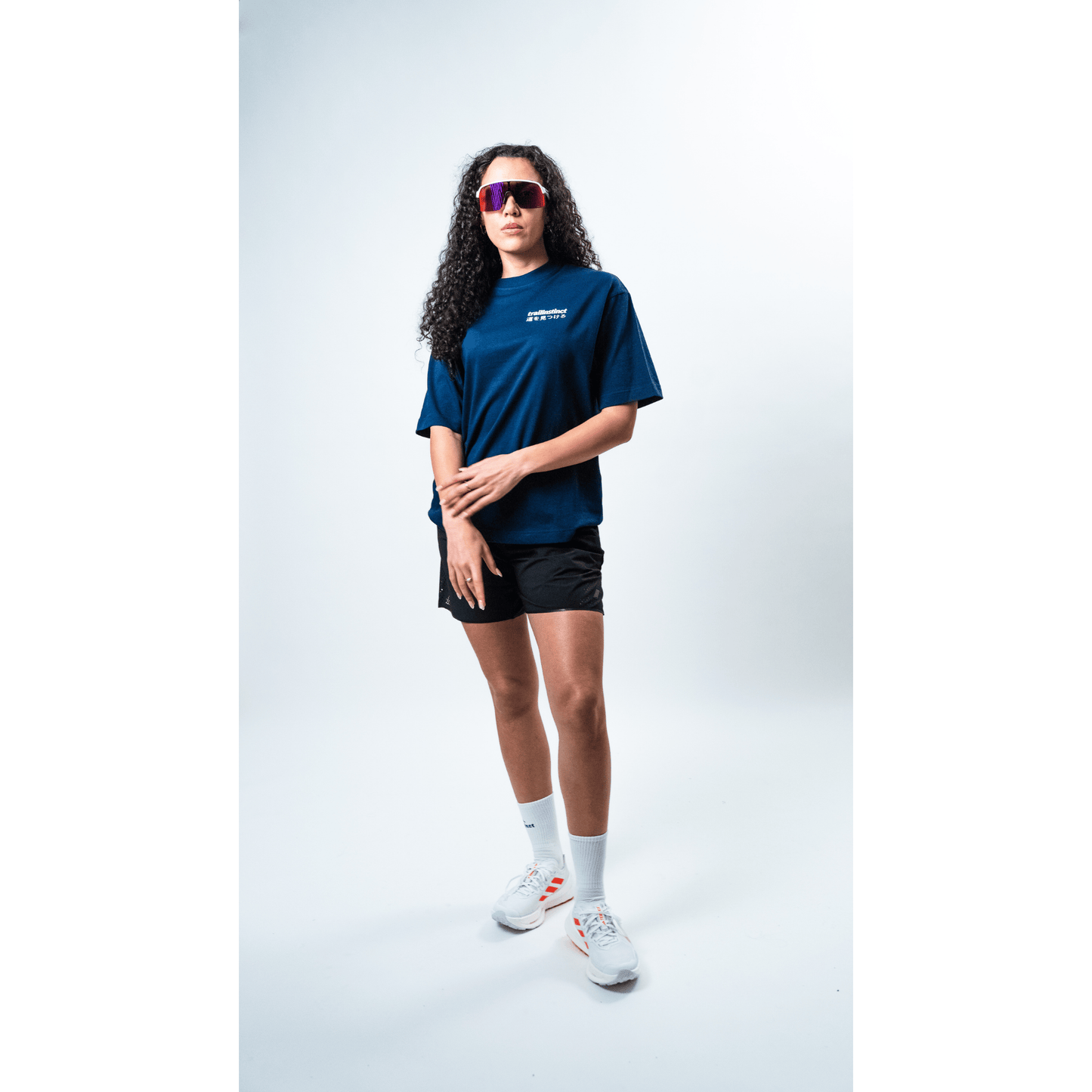 signature back tee JP blue