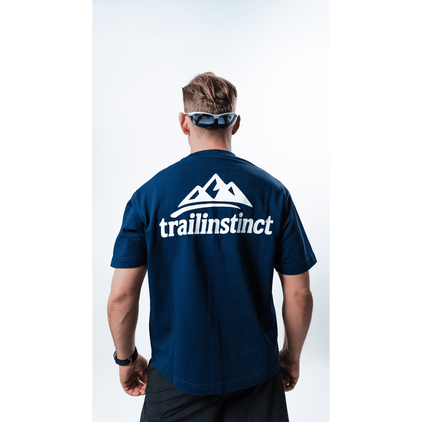 signature back tee JP blue