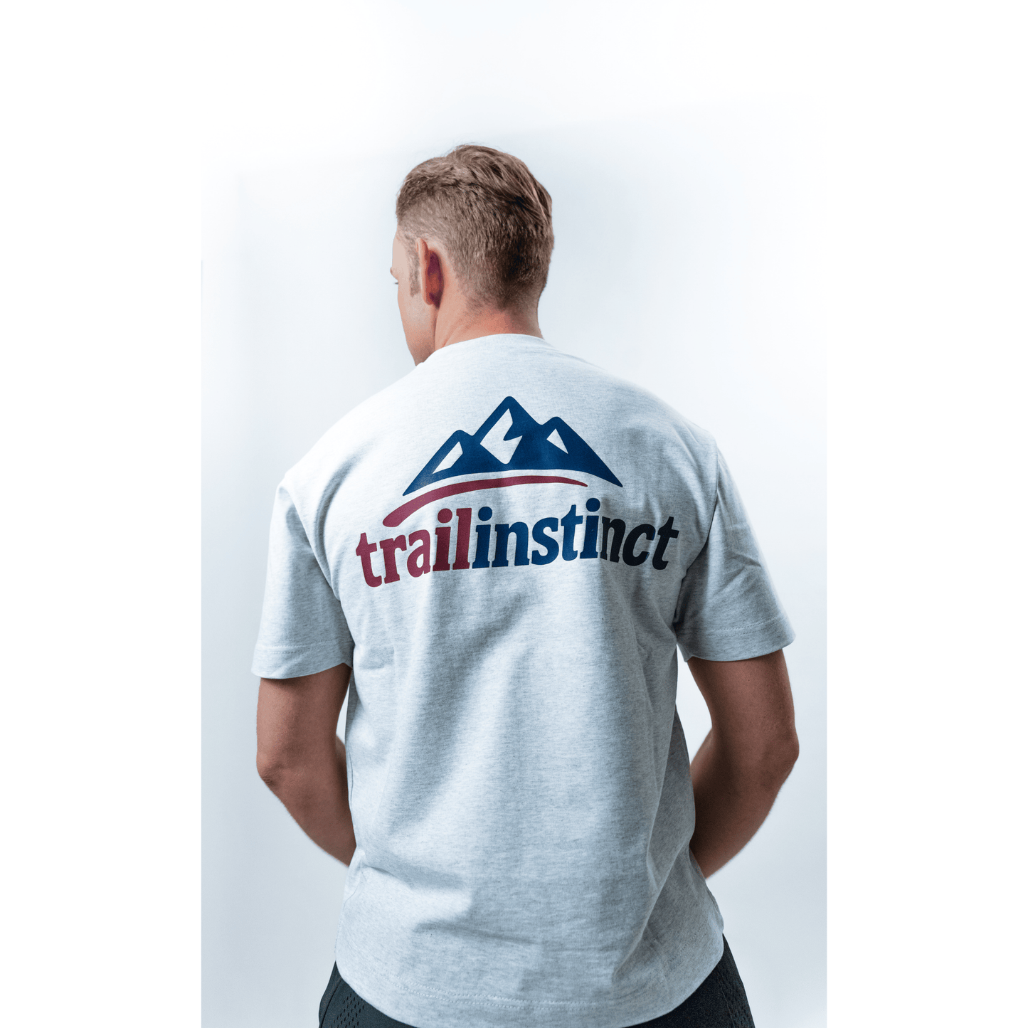 signature back tee grey